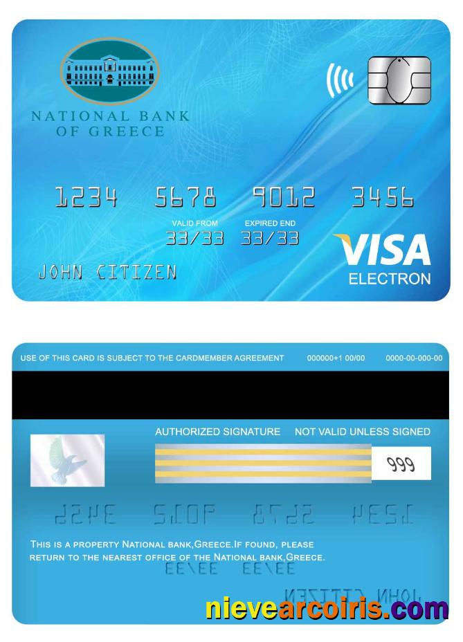 Greece National visa electron card
